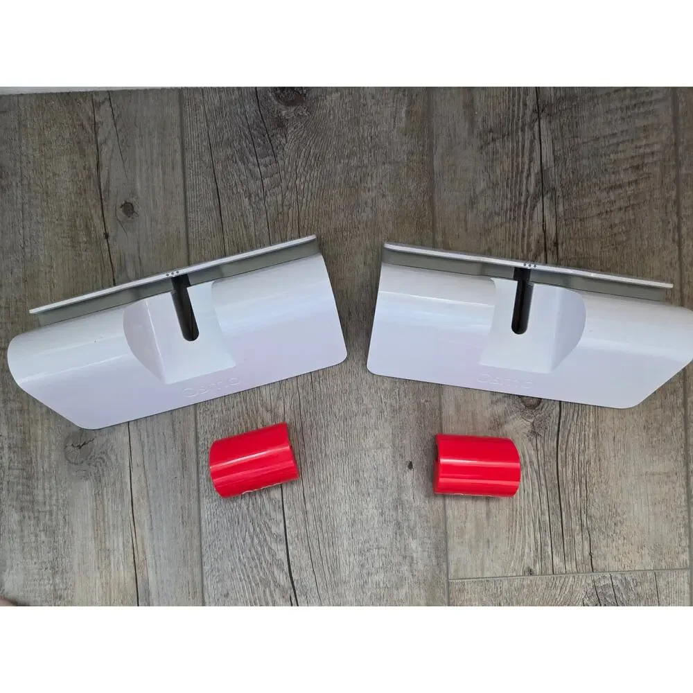 Lot of 2 Osmo Base Replacement White Stands with Red Reflectors Model 810-00044